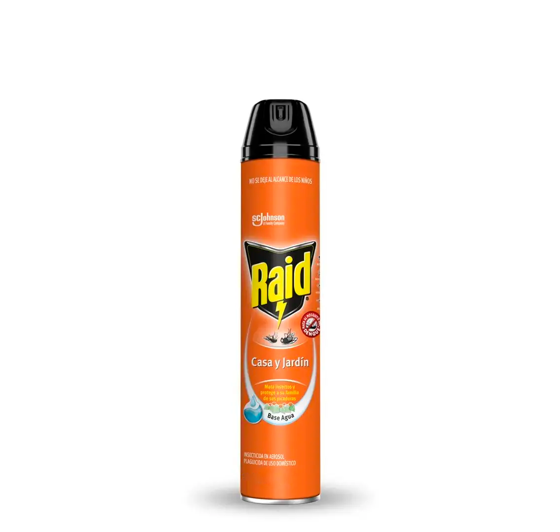 Raid casa y jardin aerosol 285 ml.