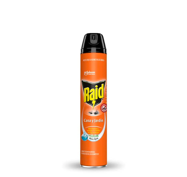 Raid casa y jardin aerosol 285 ml.