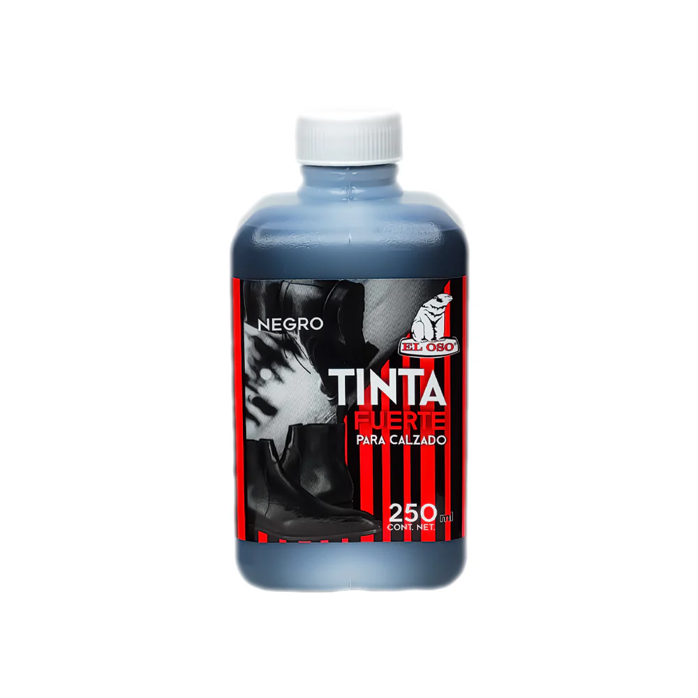 El oso tinta fuerte restauradora de calzado color negro 250 ml.