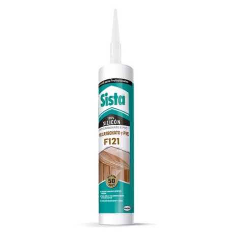 Sista F121 silicon policarb-PVC transp 300 ml