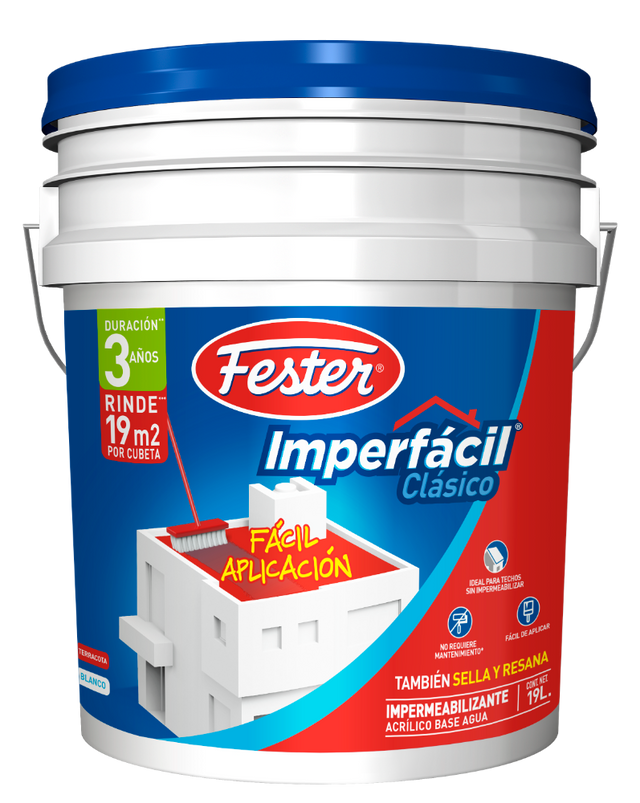 Fester imperfacil clasico 3 aã‘os blanco 19L