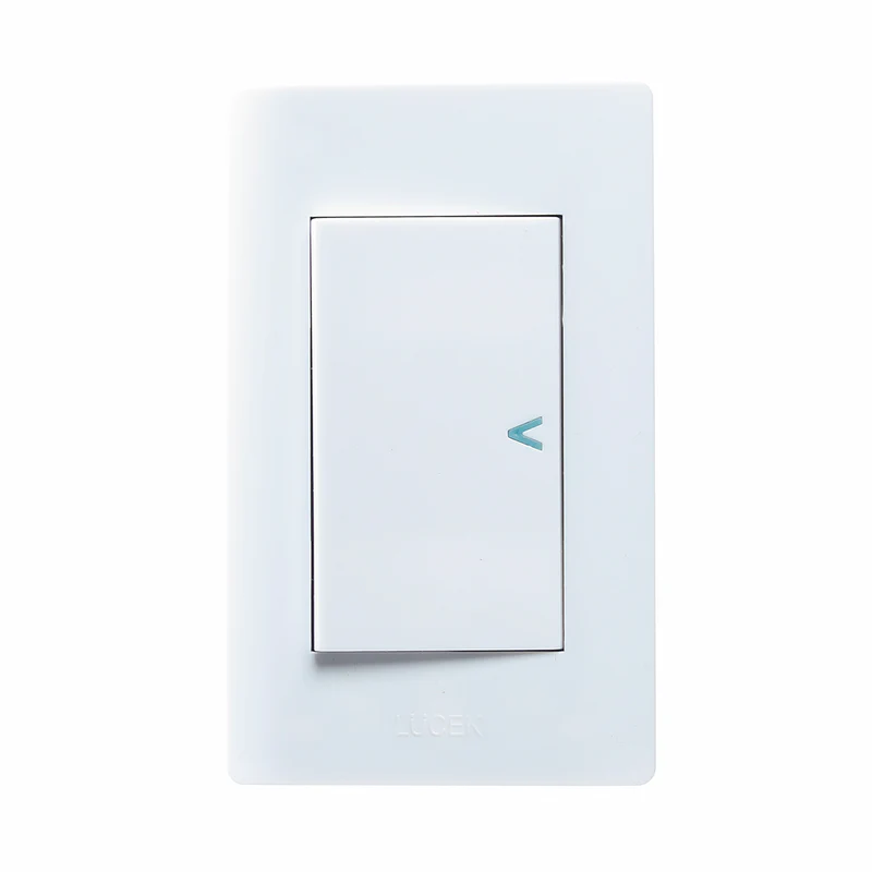 Lucek placa con apagador blanco 3 modulos