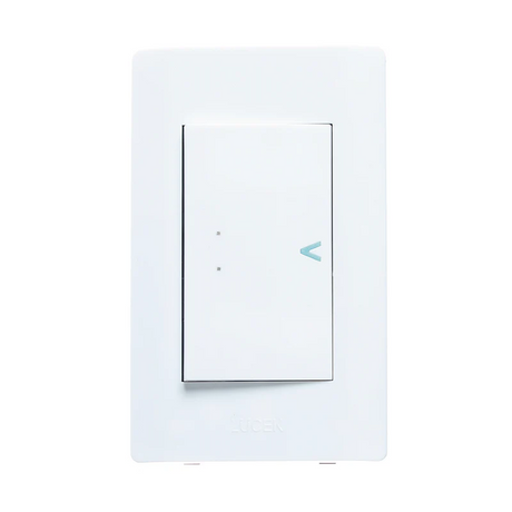 Lucek placa con apagador escalera blanco 3 modulos