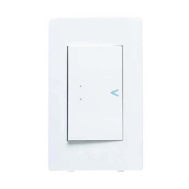 Lucek placa con apagador escalera blanco 3 modulos