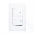 Lucek placa con 1 apagador sencillo 1 escalera blanco 1.5 modulos