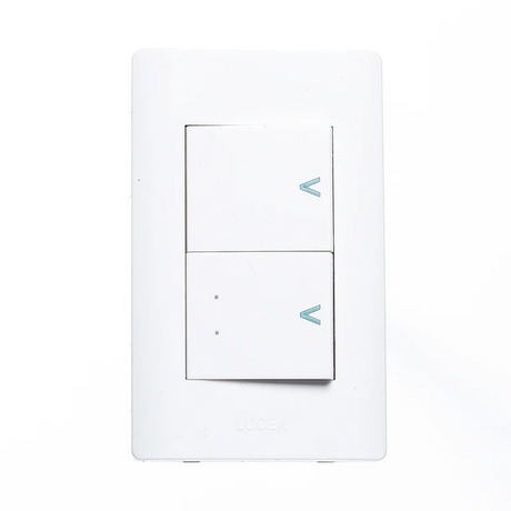 Lucek placa con 1 apagador sencillo 1 escalera blanco 1.5 modulos