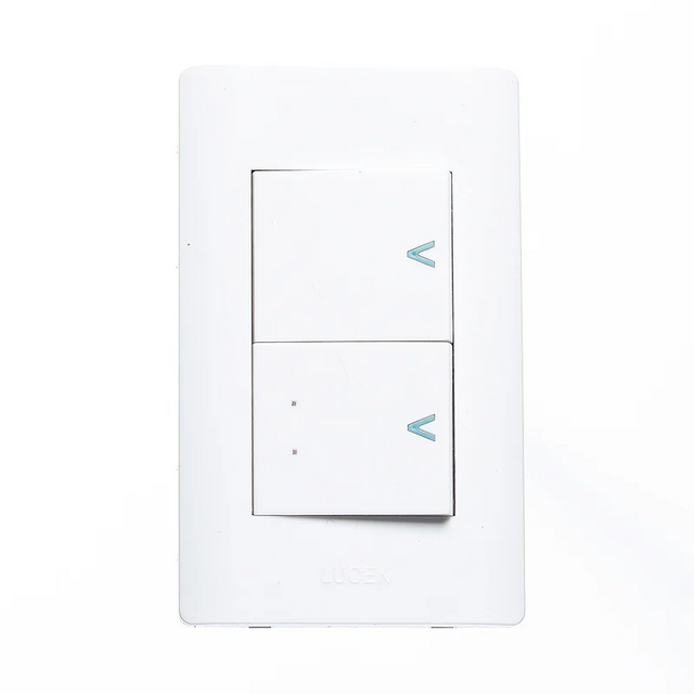 Lucek placa con 1 apagador sencillo 1 escalera blanco 1.5 modulos