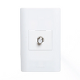 Lucek placa 1 mod toma coaxial blanco