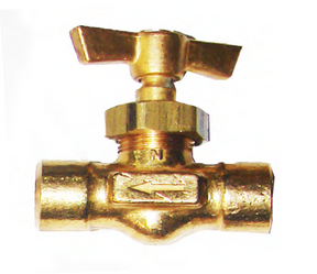 Nacobre valvula aguja flr a flr 3/8X3/8