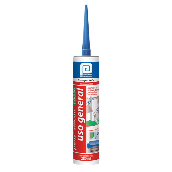 Pennsylvania pens silicon 100% uso general blanco cartucho 280 ml.