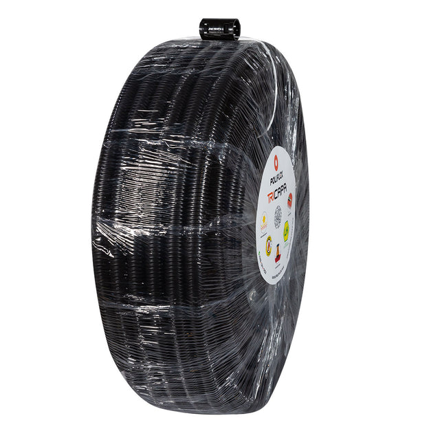 Poliflex ranurado 3/8 negro 50 m