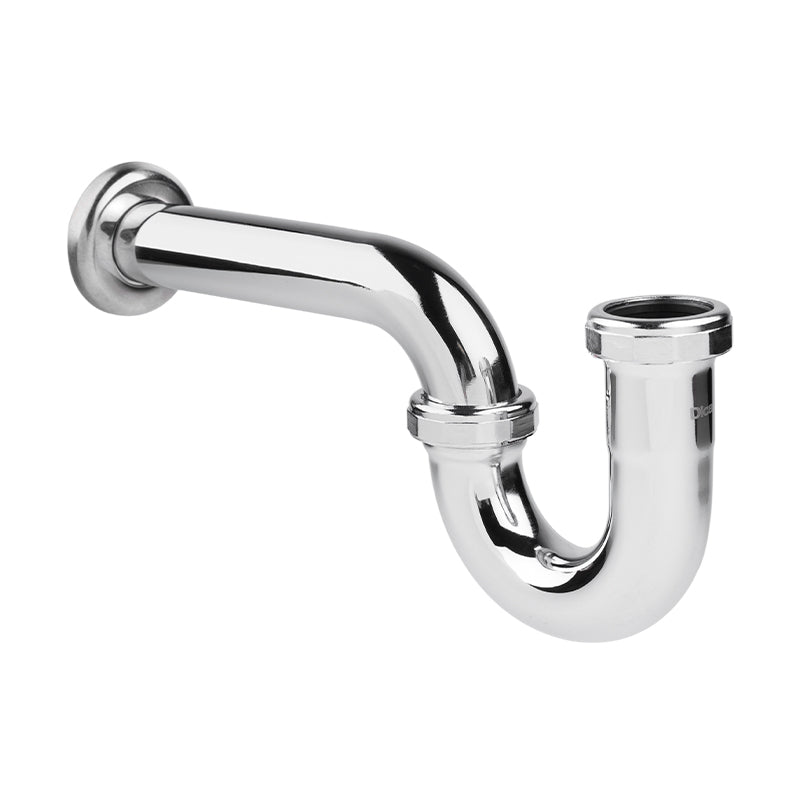 Dica 4207SC cespol tipo p de laton sin contra para lavabo cromo
