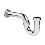 Dica 4207SC cespol tipo p de laton sin contra para lavabo cromo