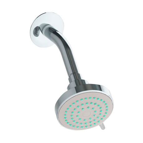 Dica 4529BL regadera ecol. 3 pulg. de cebolla con funciones, brazo y chapeton cromo
