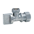 Dica 3401CVB llave angular de laton con barrilito con contratuerca 1/4 vuelta 1/2 (13 mm.) nps/npt