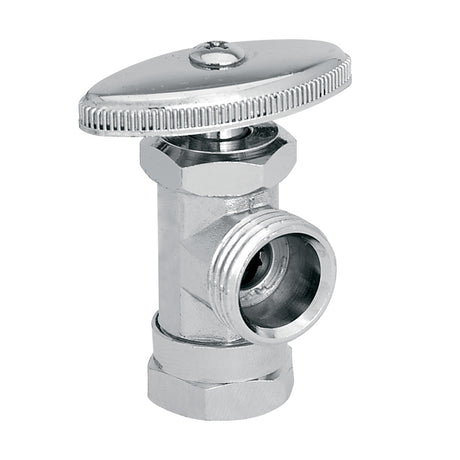 Dica 3401BSC llave de control angular de laton con barrilito y contratuerca 1/2 (13 mm.)