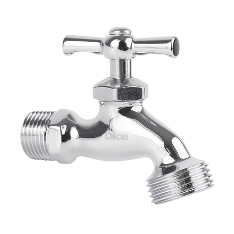 Dica 4019C llave compresion cromada para jardin