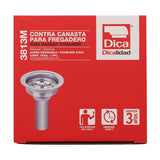 Dica 3813M contracanasta canasta para fregadero de acero inox. y tubo de laton - imagen 4