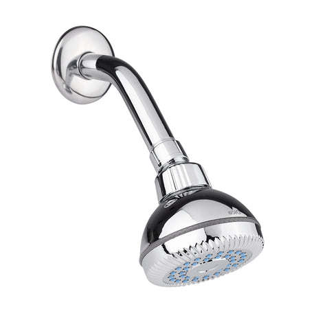 Dica 4507B regadera 2 pulg. de cebolla con brazo y chapeton cromo