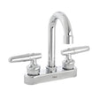 Dica 4051 mezcl. ecol. de 4 pulg. para lavabo con cubierta y manerales tipo palanca cromada