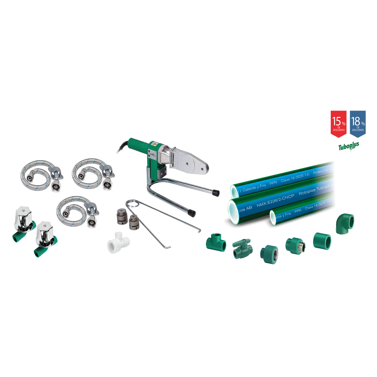 Tuboplus conector macho 20 mm x 1/2 1/2X1/2