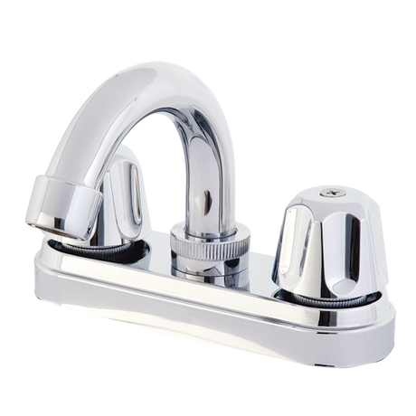Dica 4040 mezcl. ecol. de 4 pulg. para lavabo con cubierta y manerales de palanca tipo bar