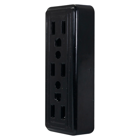IUSA contacto triple negro de baquelita polarizado para sobreponer