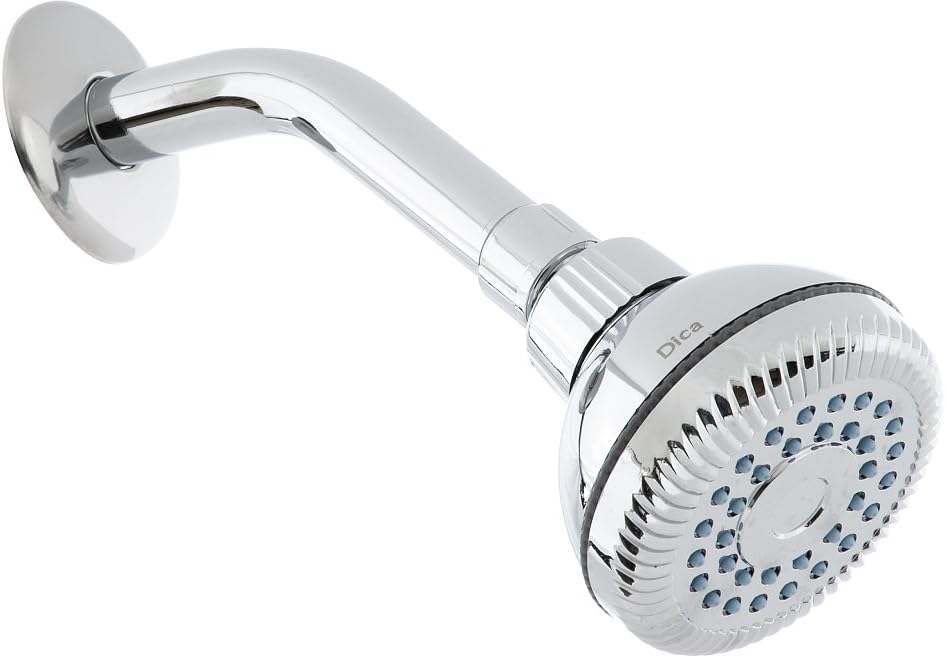 Dica 4507BV regadera ecol. 2 pulg. de cebolla con brazo y chapeton cromo