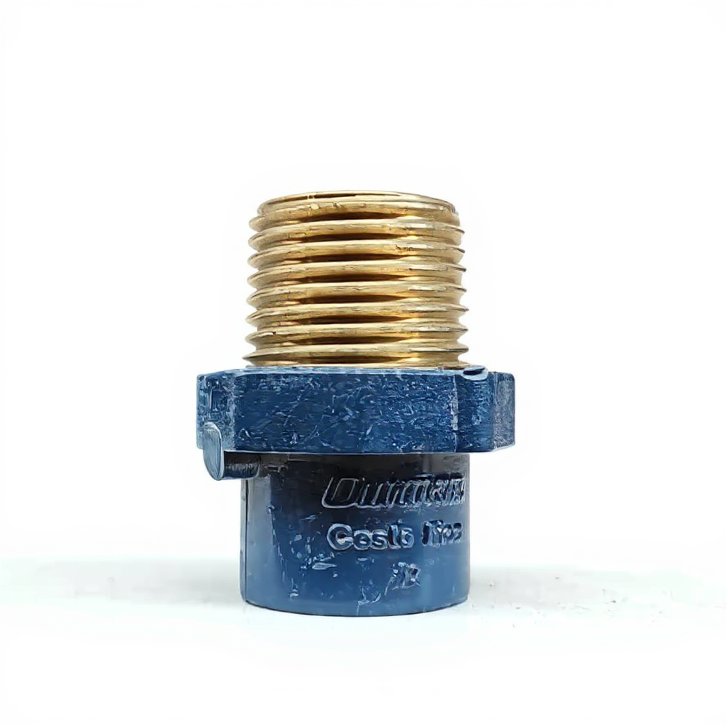 CPVC fg azul adaptador m bronce 1/2