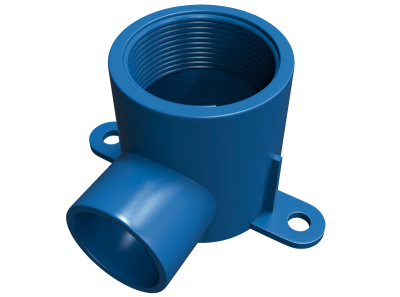CPVC fg azul codo oreja 1/2