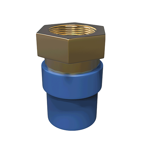 CPVC fg azul adapatador h metalico 1/2