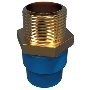 CPVC fg azul adapatador m metalico 3/4