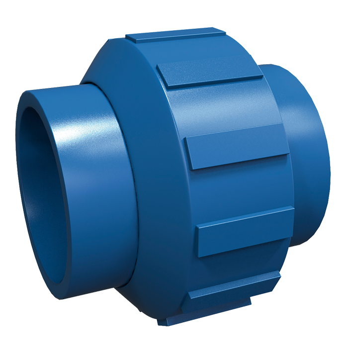 CPVC fg azul tuerca union 1/2