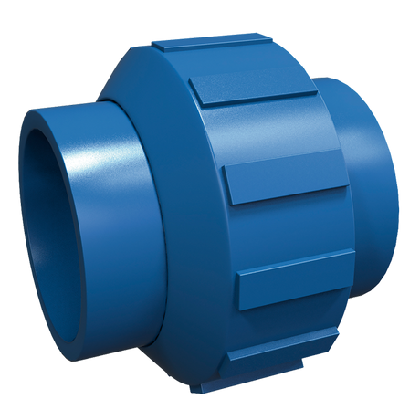 CPVC fg azul tuerca union 1