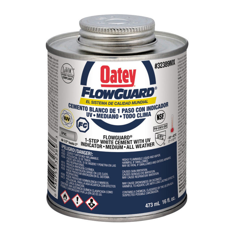 Oatey etiqueta azul flowguard ultravioleta 2 oz. (59 ml)