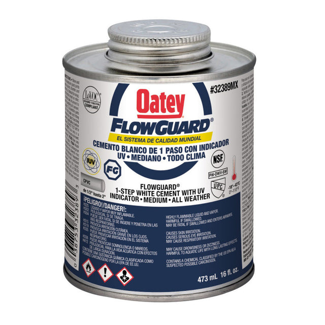 Oatey etiqueta azul flowguard ultravioleta 2 oz. (59 ml)