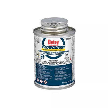 Oatey etiqueta azul flowguard ultravioleta 4 oz. (118 ml.)