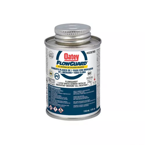 Oatey etiqueta azul flowguard ultravioleta 4 oz. (118 ml.)