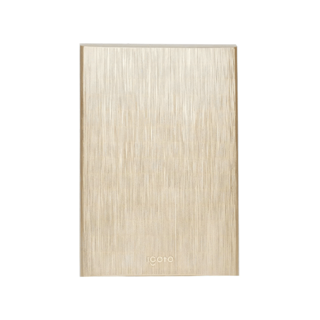 Igoto placa ciega color dorado / lugano PB1200-D