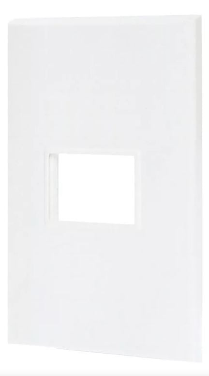 Igoto placa 1 modulo color blanco / lugano PB1201-B