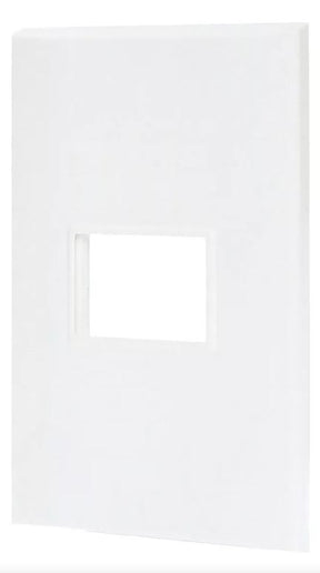 Igoto placa 1 modulo color blanco / lugano PB1201-B
