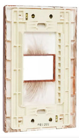 Igoto placa 1 modulo color madera caoba / lugano PB1201-MC - imagen 2
