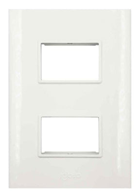 Igoto placa 2 modulos blanco / lugano PB1202-B