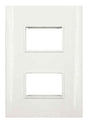 Igoto placa 2 modulos blanco / lugano PB1202-B