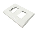 Igoto placa 2 modulos blanco / lugano PB1202-B - imagen 2