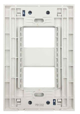 Igoto placa 2 modulos blanco / lugano PB1202-B - imagen 3