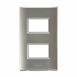 Igoto placa 2 modulos madera caoba / lugano PB1202-MC
