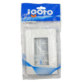 Igoto placa 3 modulos blanco / lugano PB1203-B