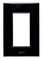 Igoto placa 3 modulos negra / lugano PB1203-N