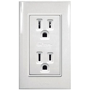 Igoto contacto duplex con placa blanco / lugano PB105/2-B